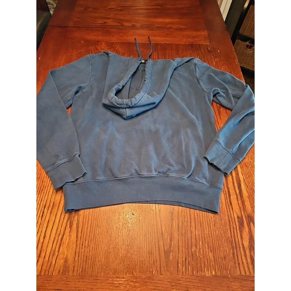 The North Face Half Dome Hoodie Mens Size Small Dark‎ Blue pullover (A449)